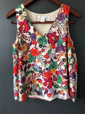 Tabitha Webb tropical sleeveless blouse